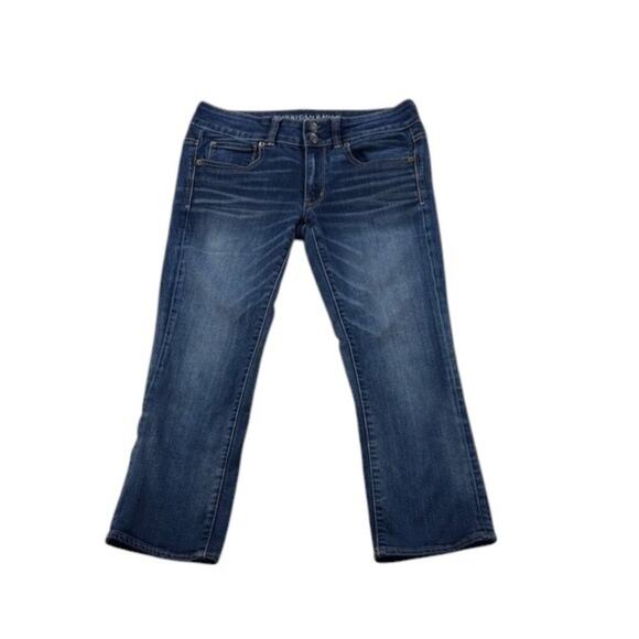 American Ea Denim - American Eagle Artist Crop Jeans Low Rise Size 6